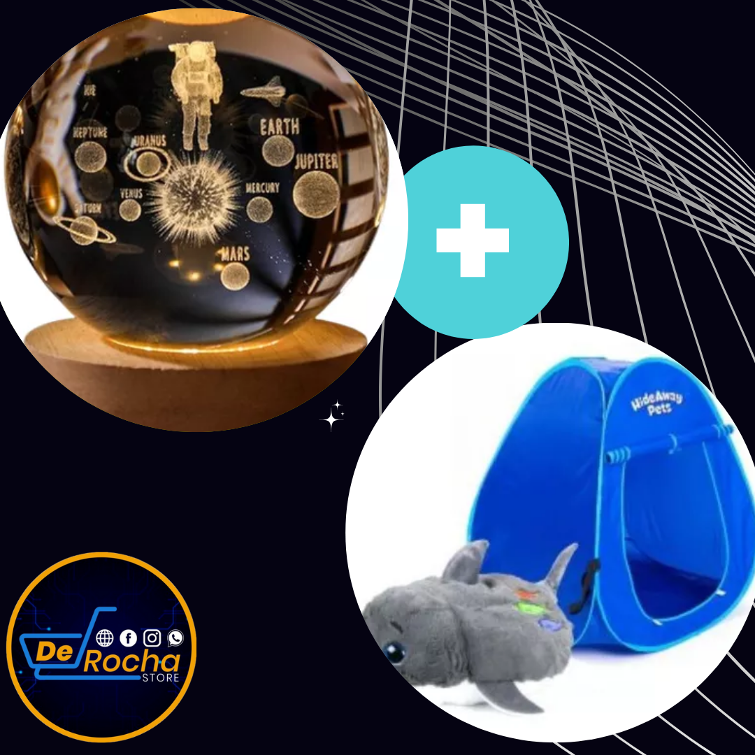 Combo lampara cristal+carpa infantil